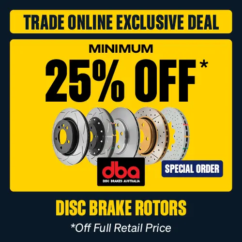 Trade Online Exclusive Deal - Minimum 25% OFF DBA Disc Brake Rotors