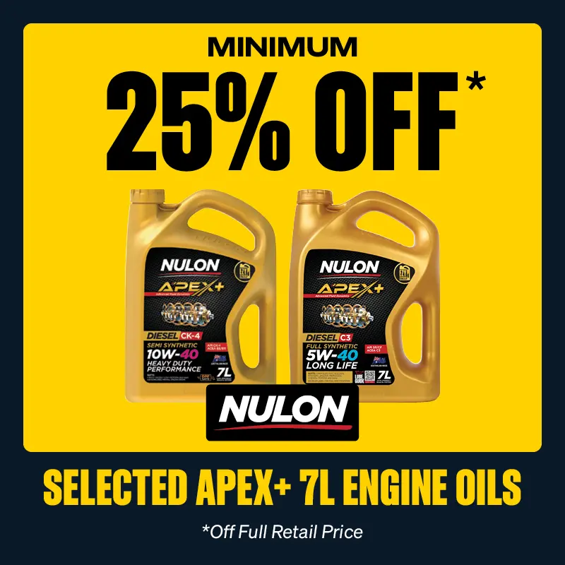 Minimum 25% OFF Selected APEX+ Diesel 7L Engine Oils