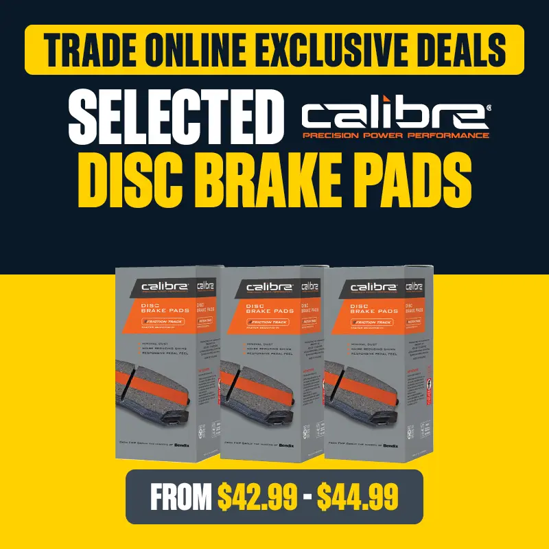 Trade Online Exclusive Deal - Selected Calibre Disc Brake Pads from$42.99 to $44.99