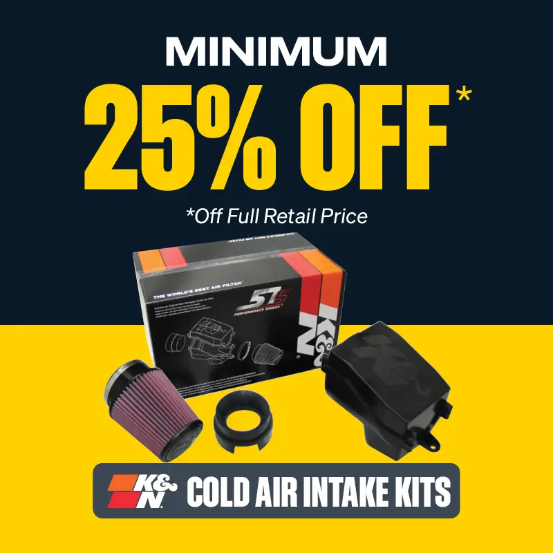 Minimum 25% OFF K&N Cold Air Intake Kits