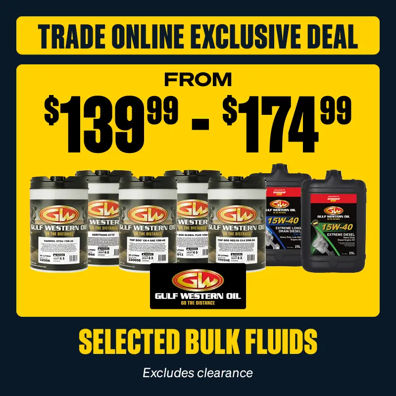 Trade Online Exclusive Deal - Selected GW Bulk Fluids from $139.99 - $174.99