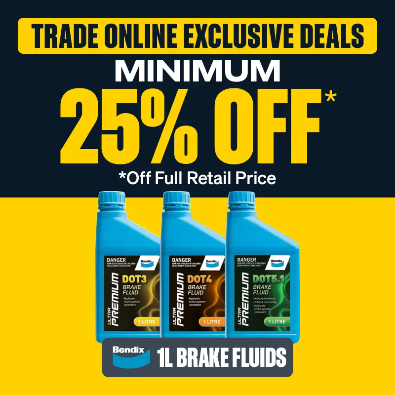 Trade Online Exclusive Deals - Minimum 25% OFF Bendix 1L Brake FLuids