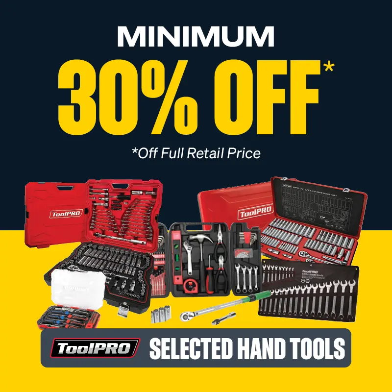 Minimum 30% OFF Selected Hand Tools