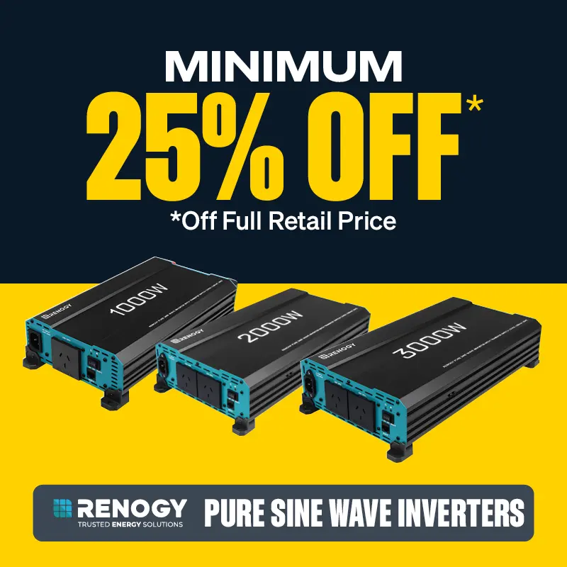 Minimum 25% OFF Renogy Pure Sine Wave Inverters