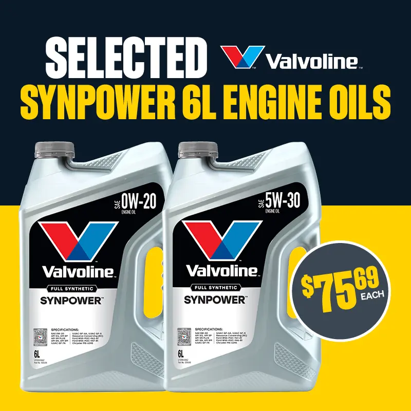 Selected Valvoline SynPower 6L Engine Oils