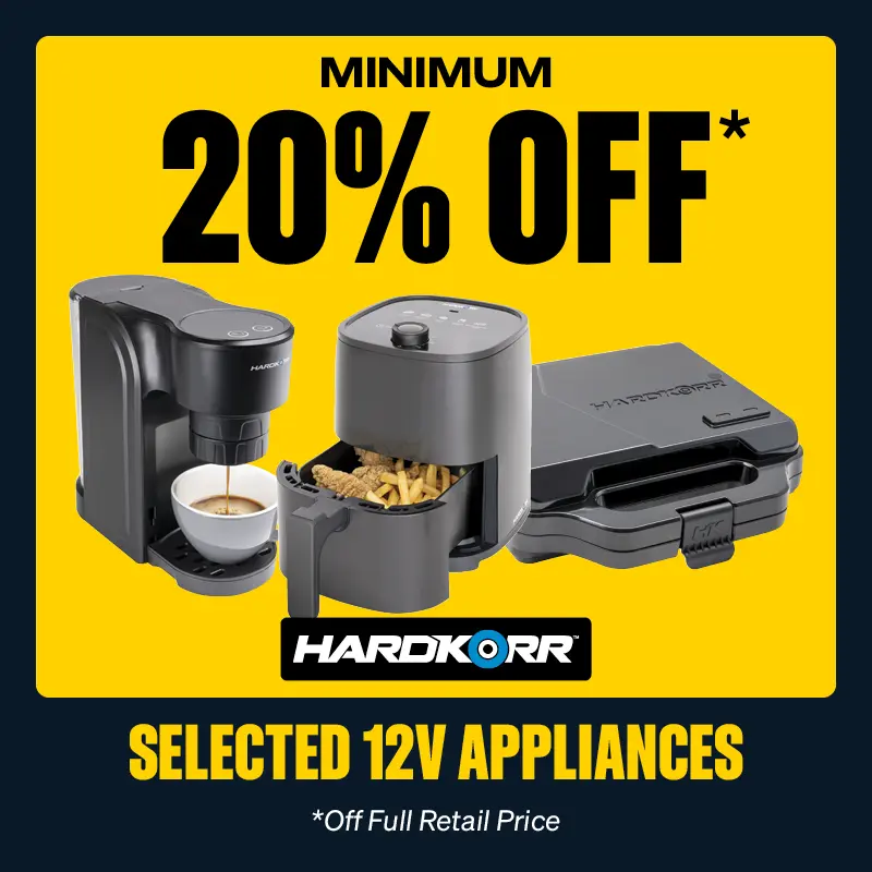 Minimum 40% OFF Selected Hardkorr 12v Appliances