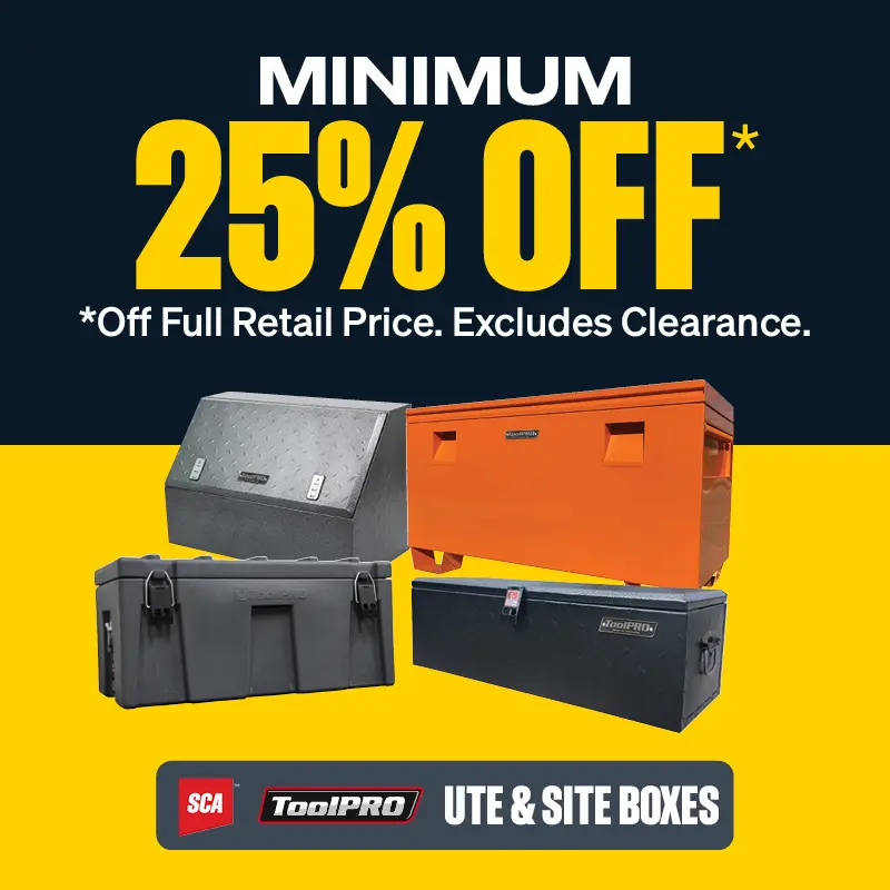 Minimum 25% OFF Ute & Site Boxes