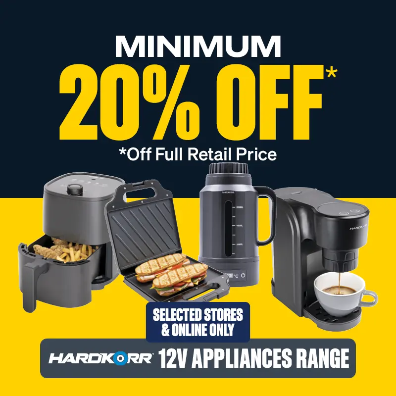 Minimum 20% OFF Hardkorr 12v Appliances range 