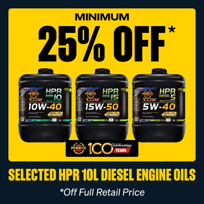 Minimum 25% OFF Select Penrite HPR 10L Diesel Engine Oils