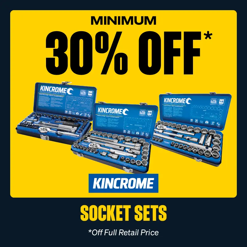 Minimum 30% OFF Kincrome Socket Sets