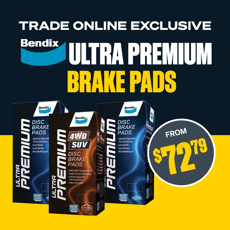 Selected Bendix Ultra Premium Brake Pads from $72.79