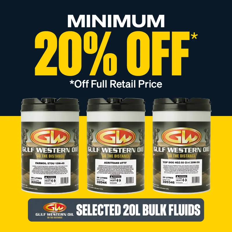 Minimum 20% OFF Selected GW 20L Bulk Fluids