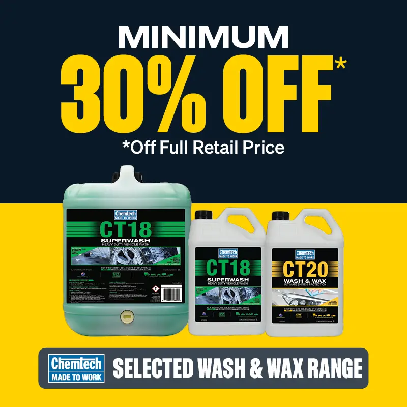 Minimum 30% OFF Selected Chemtech Wash & Wax 