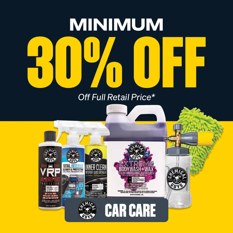 Min 30% OFF Chemical Guys Car Care